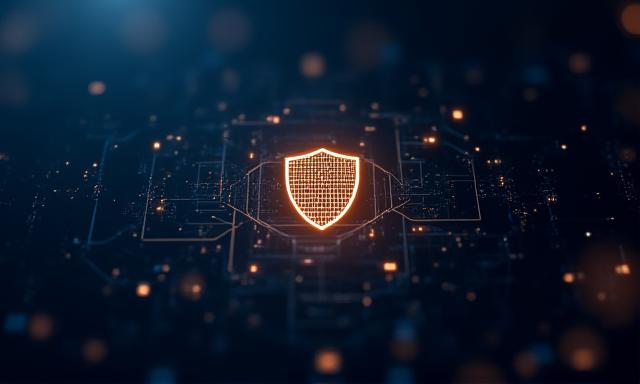 Abstract digital visualization of data protection